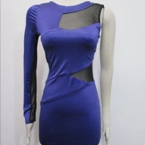 bebe Dresses - NWT - Bebe x Kardashian One Shoulder Mesh Dress M bebe Dresses - NWT - Bebe x Kardashian One Shoulder Mesh Dress M